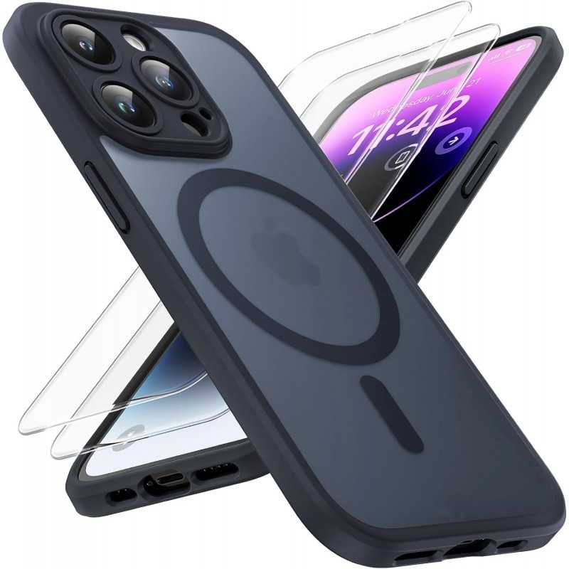 3in1 Komplett iPhone 12 Pro Max Stötdämpande Skal MagSafe-Kompatibelt