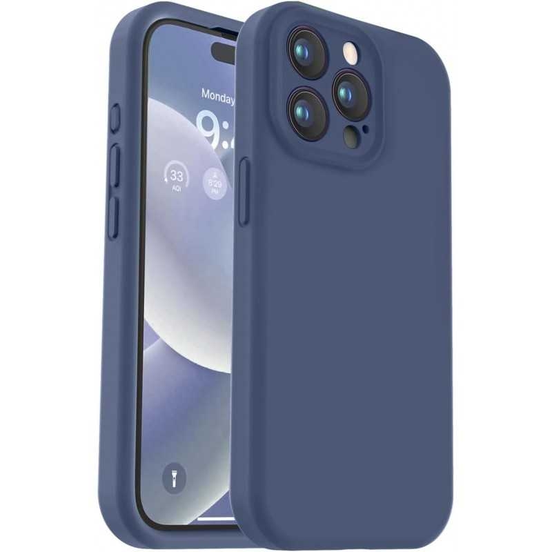 iPhone 14 Pro Gummibelagt Skal med Kameraskydd Liquid V2