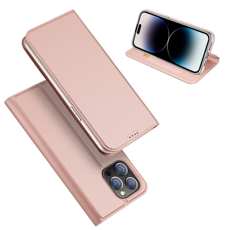 iPhone 15 Pro Dux Ducis Skin Pro Flipfodral med Kortfack