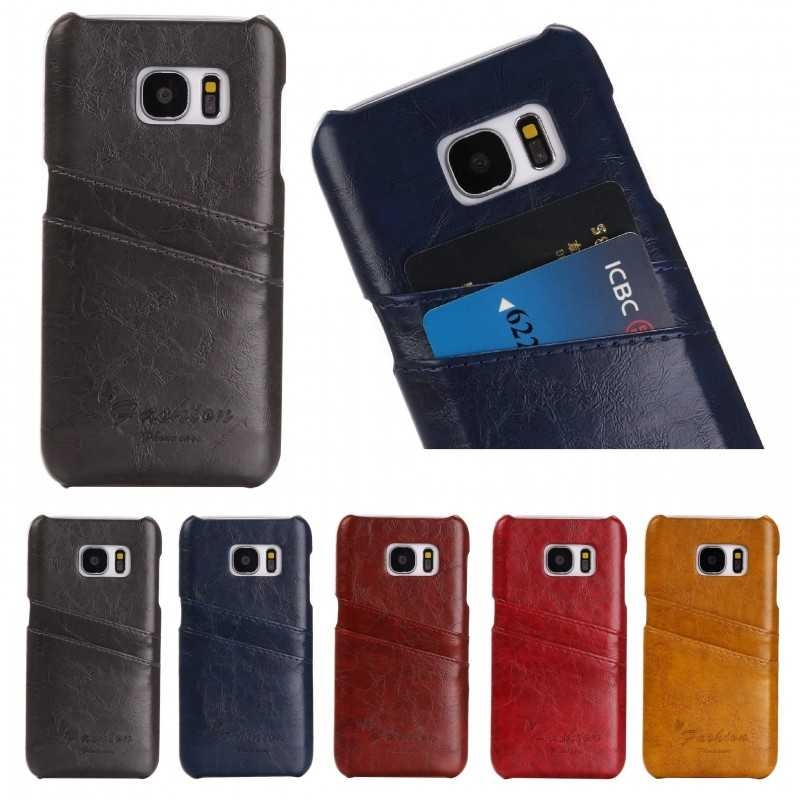 S7 Edge Skal Korthållare Retro