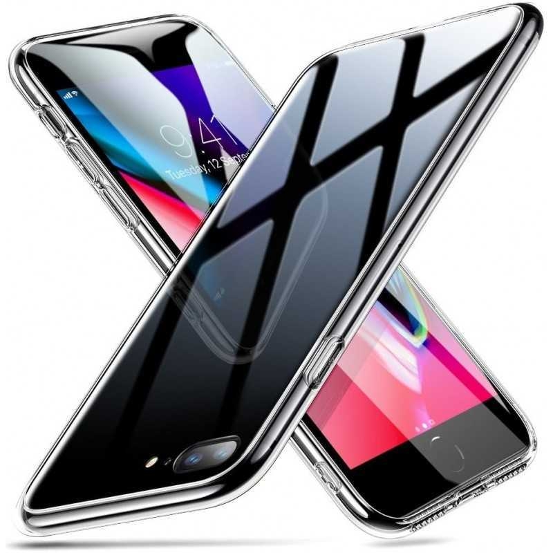 iPhone 8 Plus Stötdämpande Skal 9H Glas Baksida Glassback