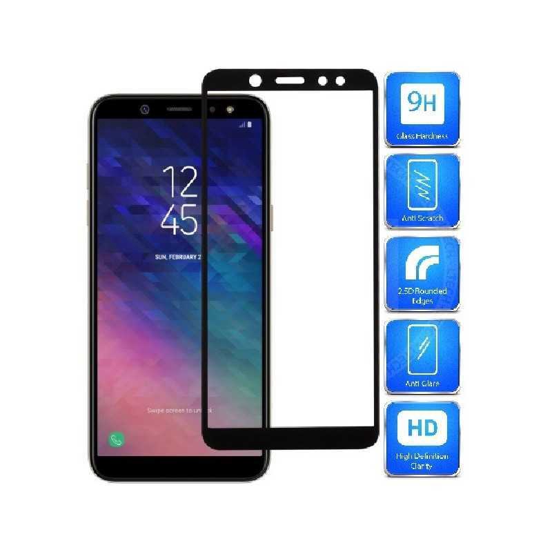 2-PACK Samsung A7 2018 Härdat Glas 0.26mm 2.5D 9H Fullframe