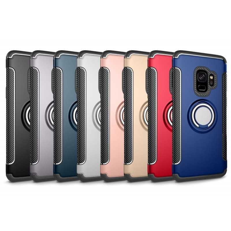 Samsung S9 Praktisk Stöttåligt Skal med Ringhållare V2