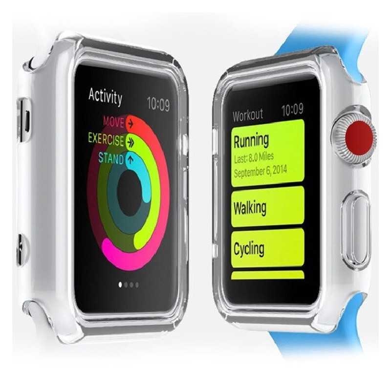 2-PACK Ultratunn TPU Skal Apple Watch 42mm