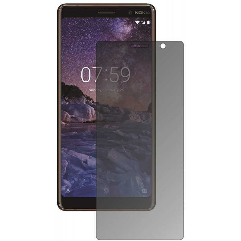 2-PACK Nokia 7 Plus Privacy Härdat glas 0.26mm 2.5D 9H