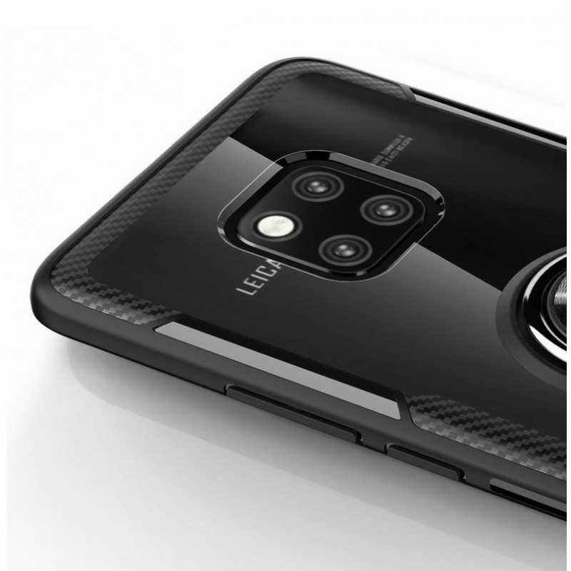 Mate 20 Pro Praktisk Stöttåligt Skal med Ringhållare V4