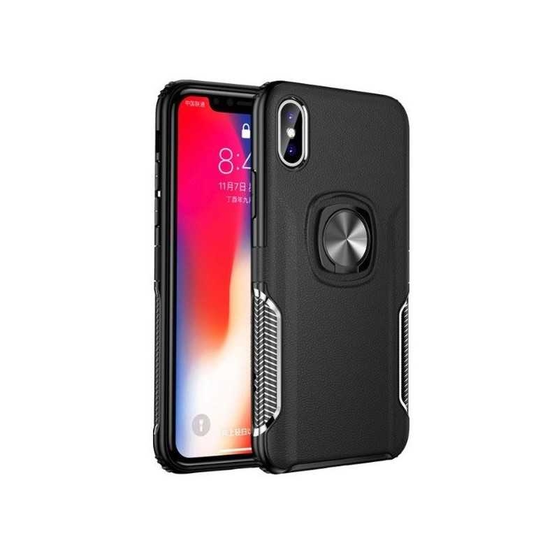 iPhone XS Max Praktisk Stöttåligt Skal med Ringhållare V5