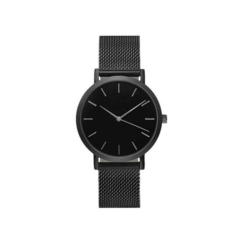 Elegant Damklocka med Stål Armband