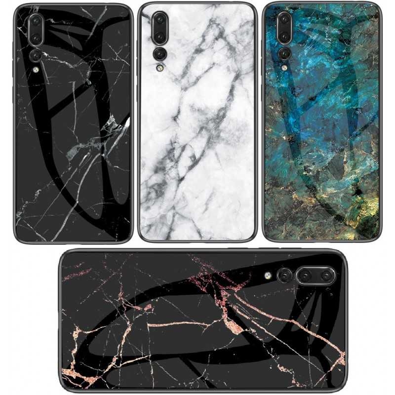 P20 Pro Marmorskal 9H Glas Baksida Glassback V2
