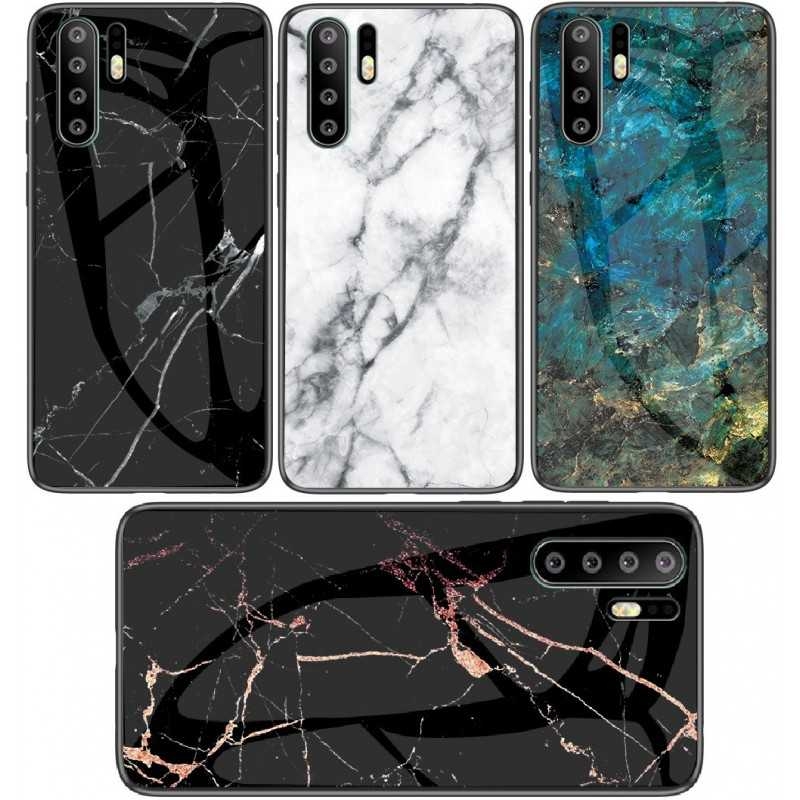 P30 Pro Marmorskal 9H Härdat Glas Baksida Glassback V2