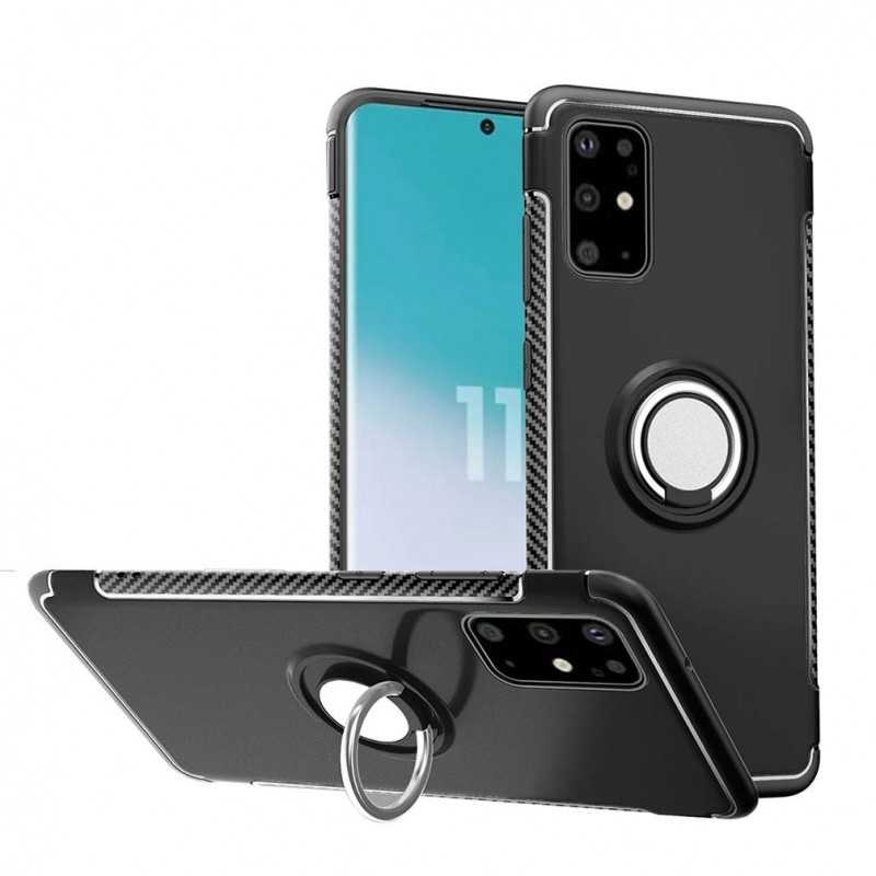 Galaxy S20 Plus Praktisk Stöttåligt Skal med Ringhållare V2