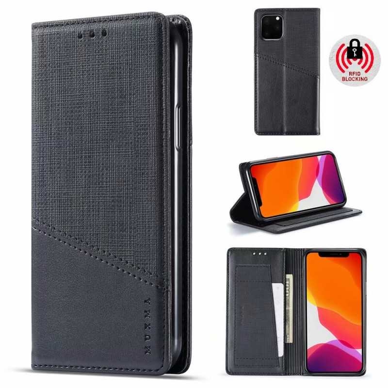 iPhone 11 Elegant Fodral i PU-Läder med RFID Block