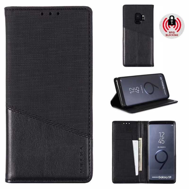 S9 Elegant Fodral i PU-Läder med RFID Block