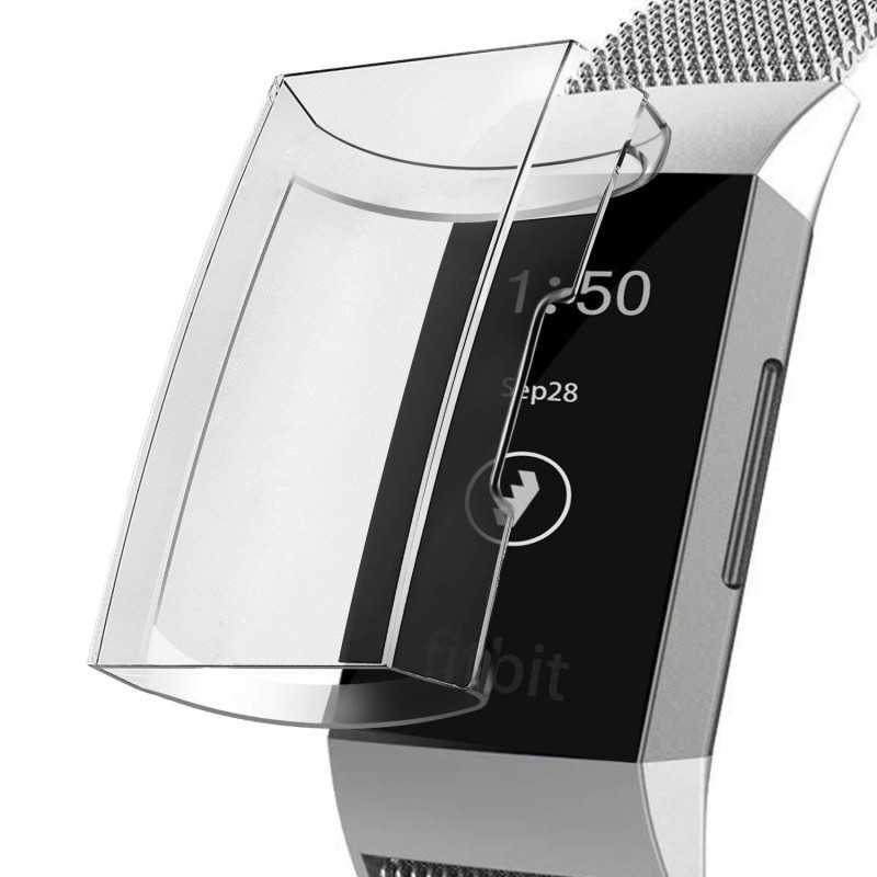 2-PACK Heltäckande Ultratunn TPU Skal Fitbit Charge 4 Liquid