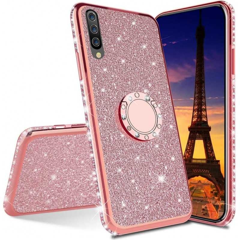 P30 Lite Stötdämpande Skal med Ringhållare Strass