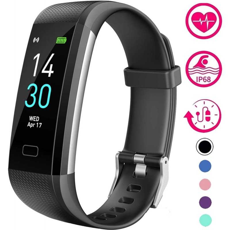 Aktivitetsarmband IP68 Vattentät med Pedometer Hjärtfrekvensmätare