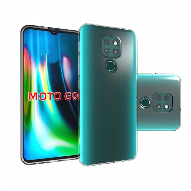 Moto G9 Play Stöttåligt Genomskinligt Skal Simple