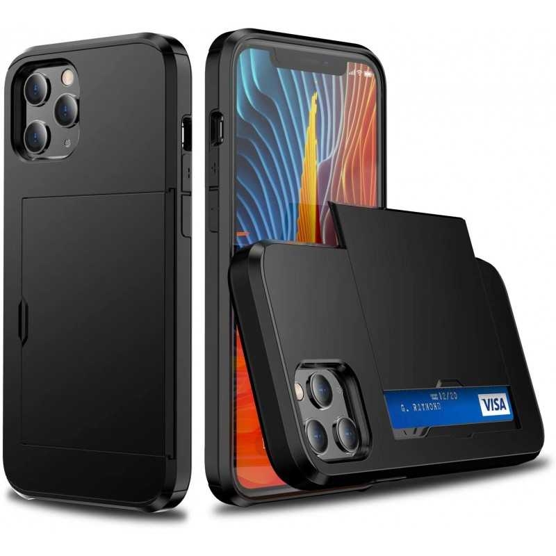 iPhone 12 Mini Stöttåligt Skal med Kortfack