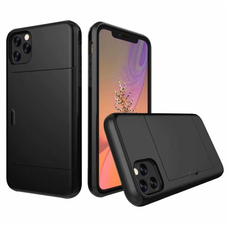 iPhone 12 Mini Stöttåligt Skal Kortfack StreetWise - Svart