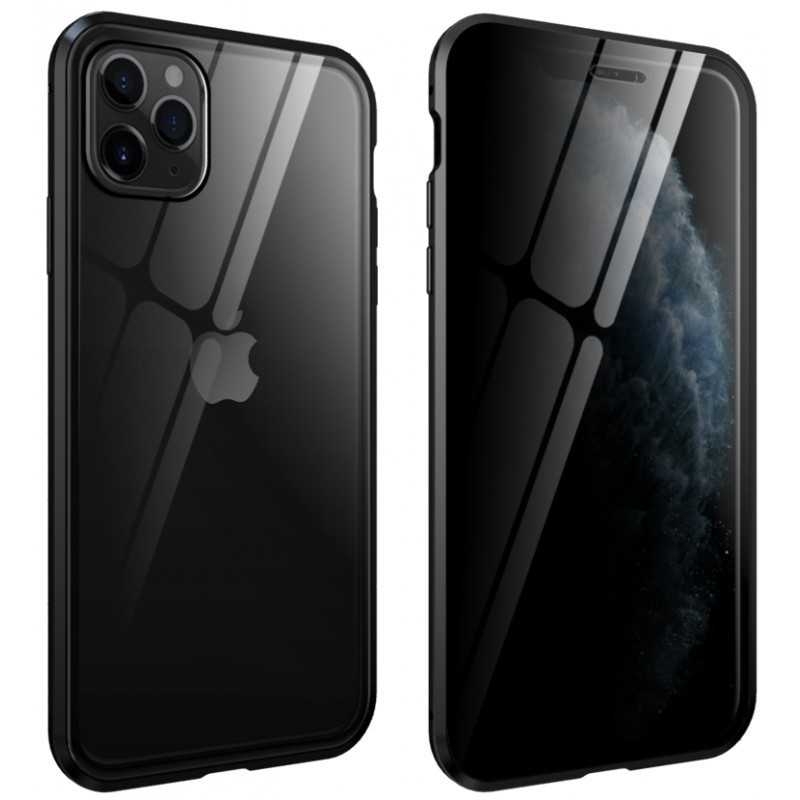 iPhone 12 Mini Privacy Heltäckande Premium Skal Glassback V4
