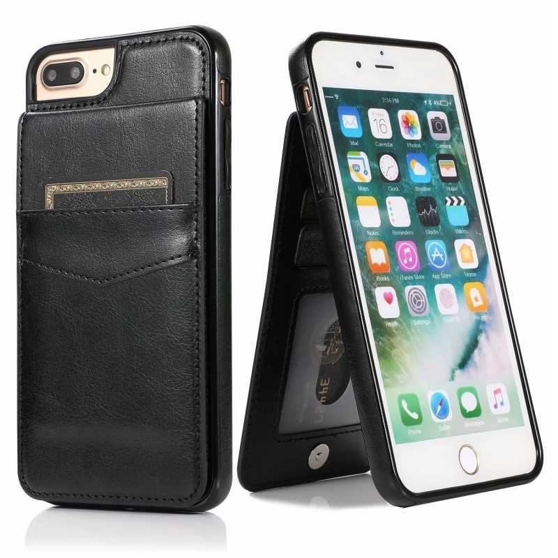 iPhone 7 Plus / 8 Plus Mobilskal Korthållare 6-FACK Retro V3