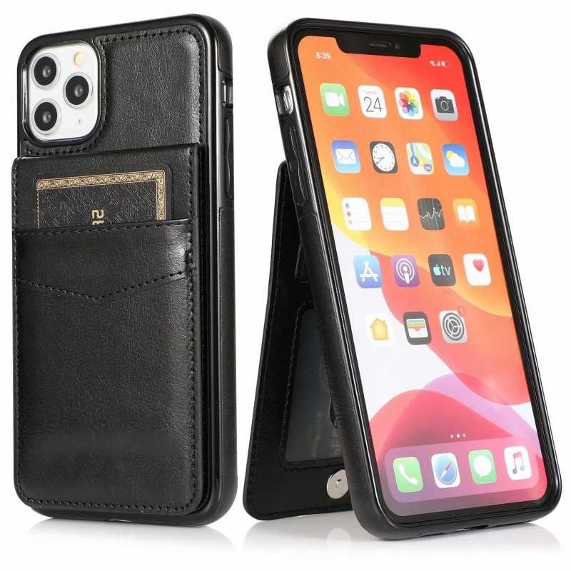 iPhone 11 Mobilskal Korthållare 6-FACK Retro V3