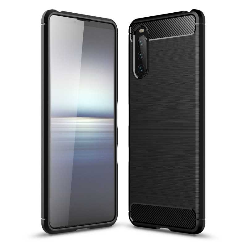 Xperia 10 III Stöttåligt Skal SlimCarbon