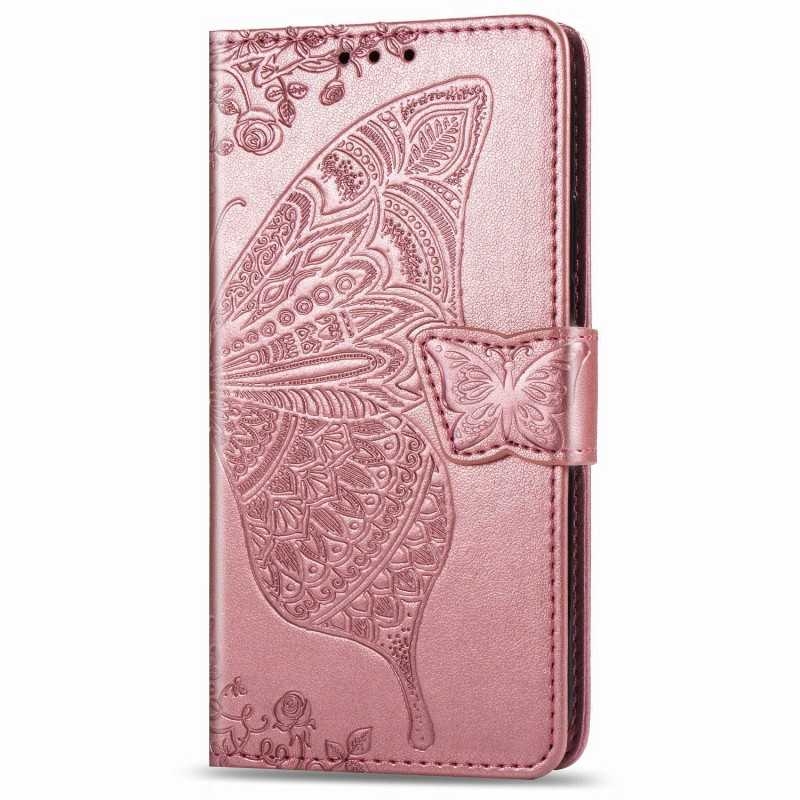 Samsung S20 FE Plånboksfodral PU-Läder 4-FACK Motiv Fjäril