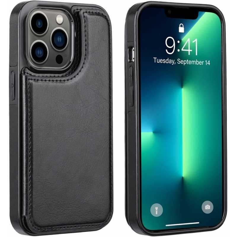 iPhone 13 Pro Stöttåligt Skal Korthållare 3-FACK Flippr