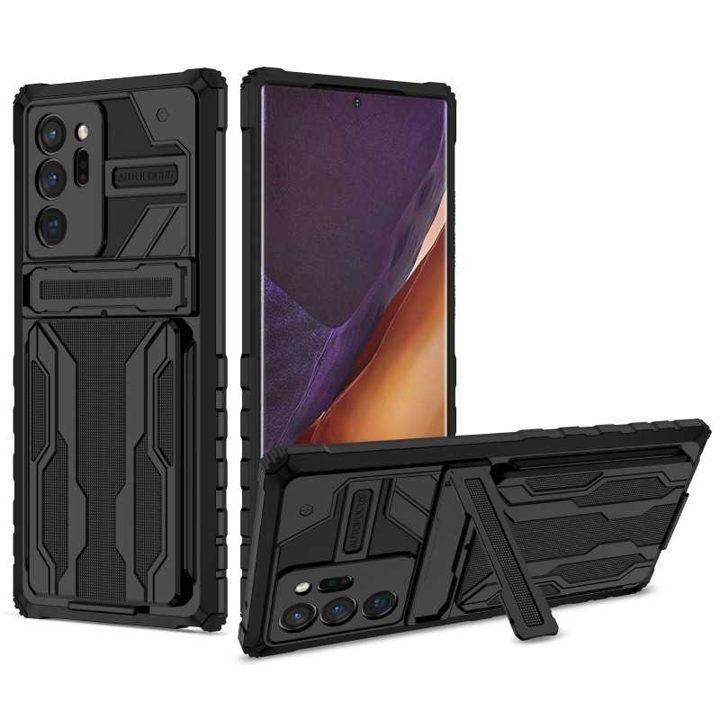 Samsung Note 20 Ultra Stöttåligt Skal Kickstand & Kortfack ThinArmor V3