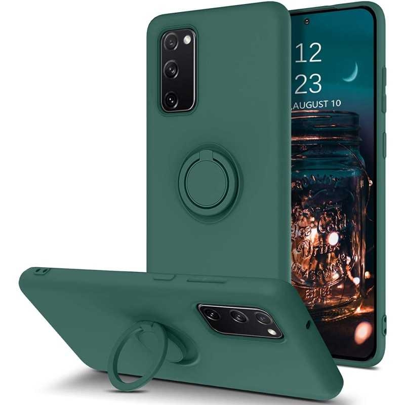 Samsung S20 FE Stöttåligt Skal med Ringhållare CamShield