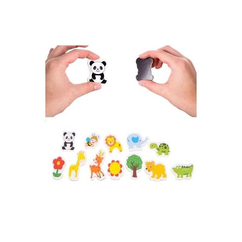 12-PACK Kylskåpsmagneter Djur Motiv