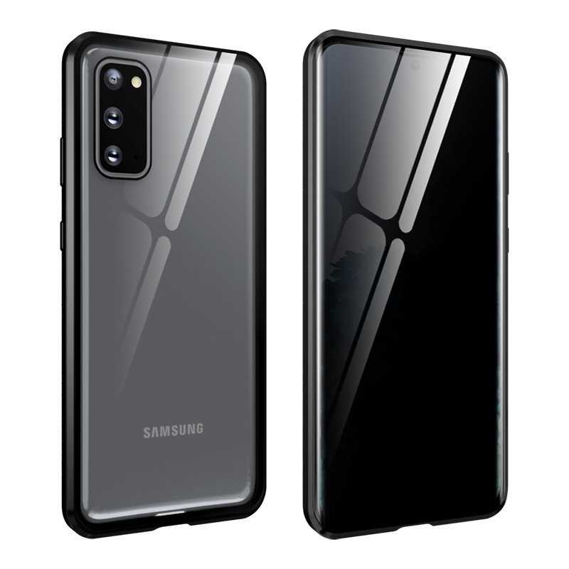 S21 Plus Privacy Heltäckande Premium Skal Glassback V4