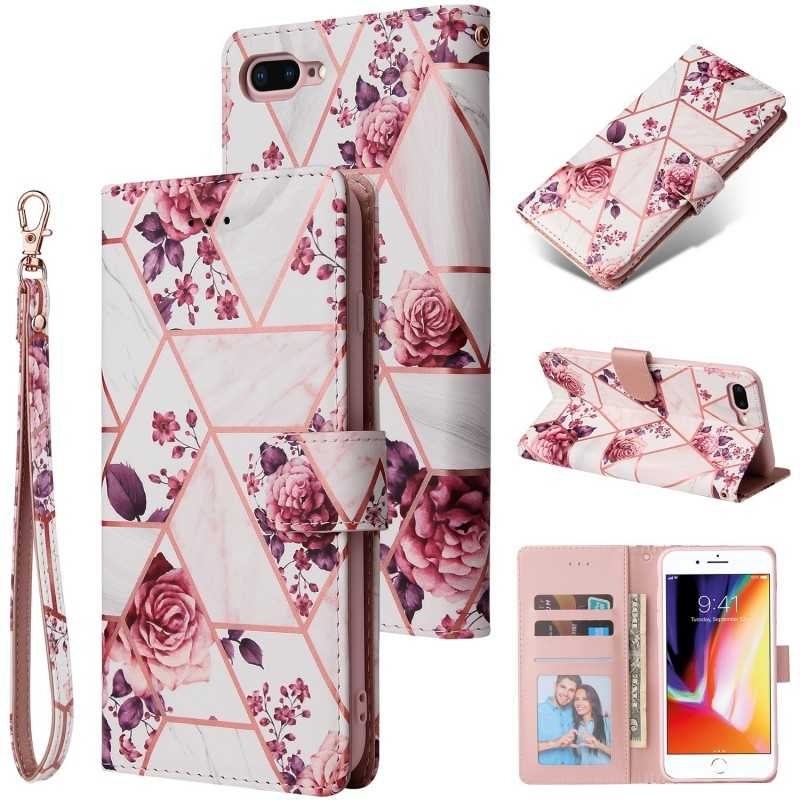 iPhone 7 Plus / 8 Plus Trendigt Plånboksfodral Sparkle 4-FACK