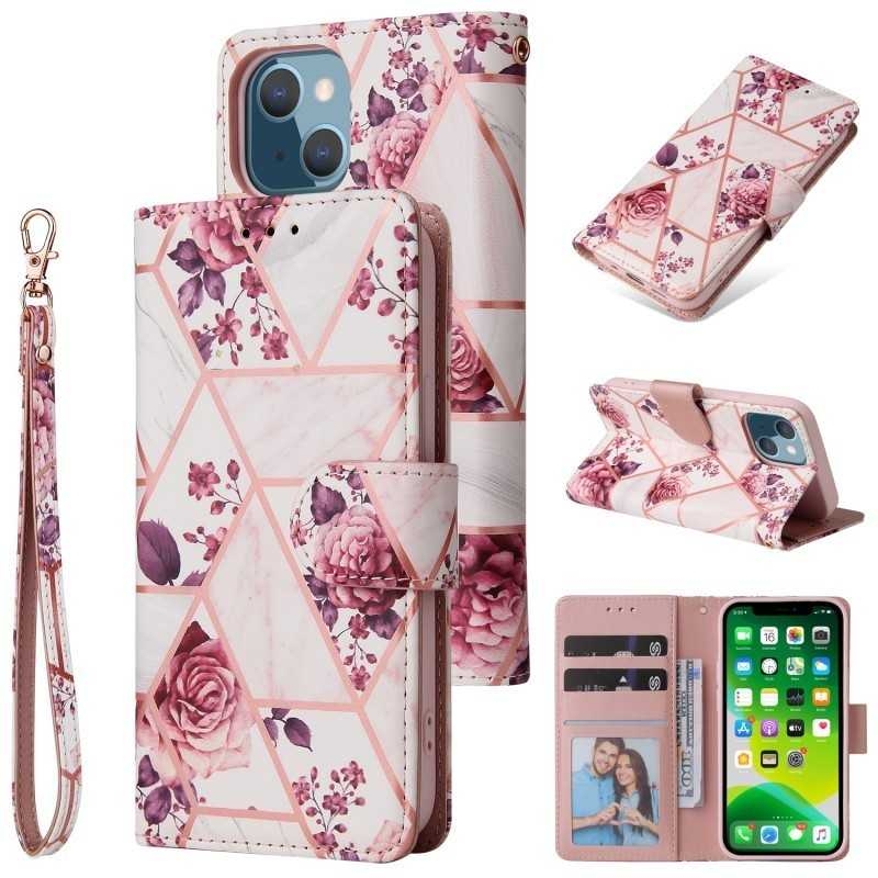 iPhone 14 Trendigt Plånboksfodral Sparkle 4-FACK