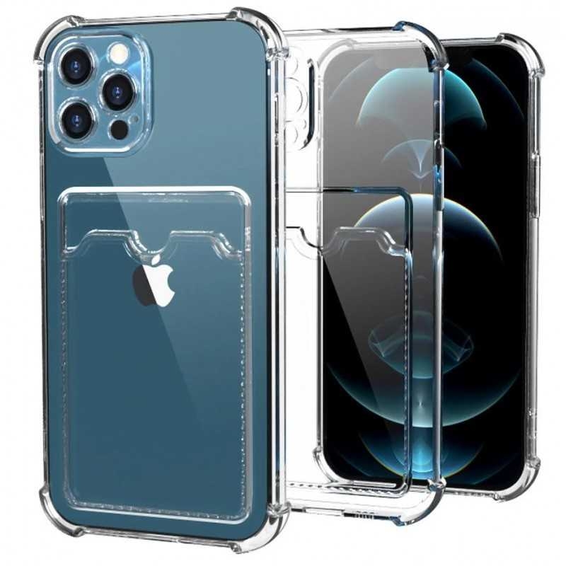 Stöttåligt Skal med Kortfack Förstärkta Hörn iPhone 14