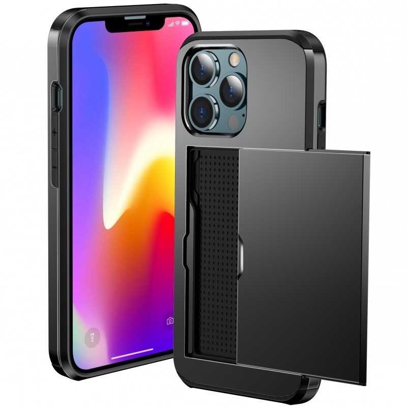 iPhone 14 Pro Max Stöttåligt Skal Kortfack StreetWise