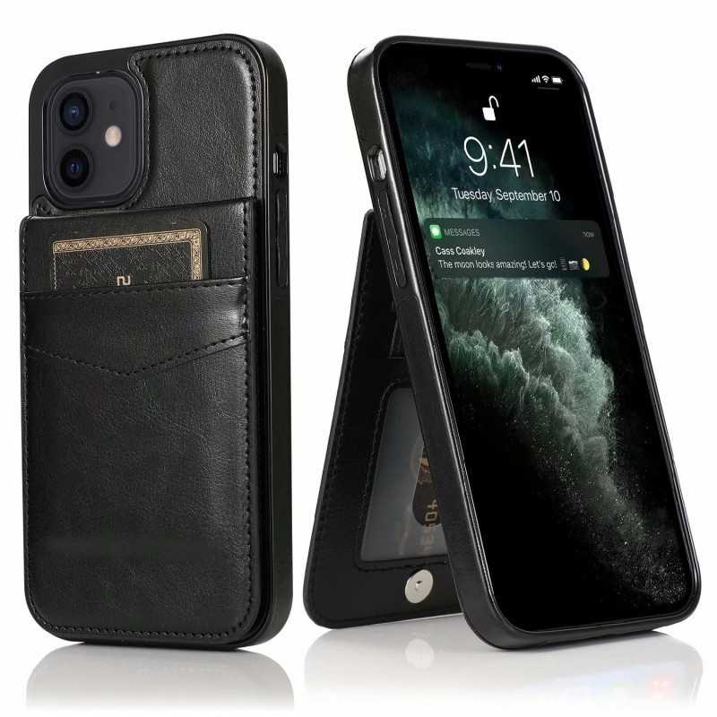 iPhone 14 Plus Mobilskal Korthållare 5-FACK Retro V3