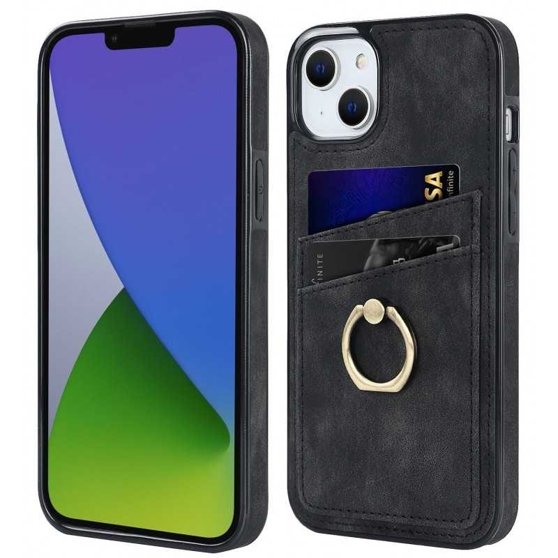 iPhone 14 Plus Mobilskal med Korthållare Retro V4