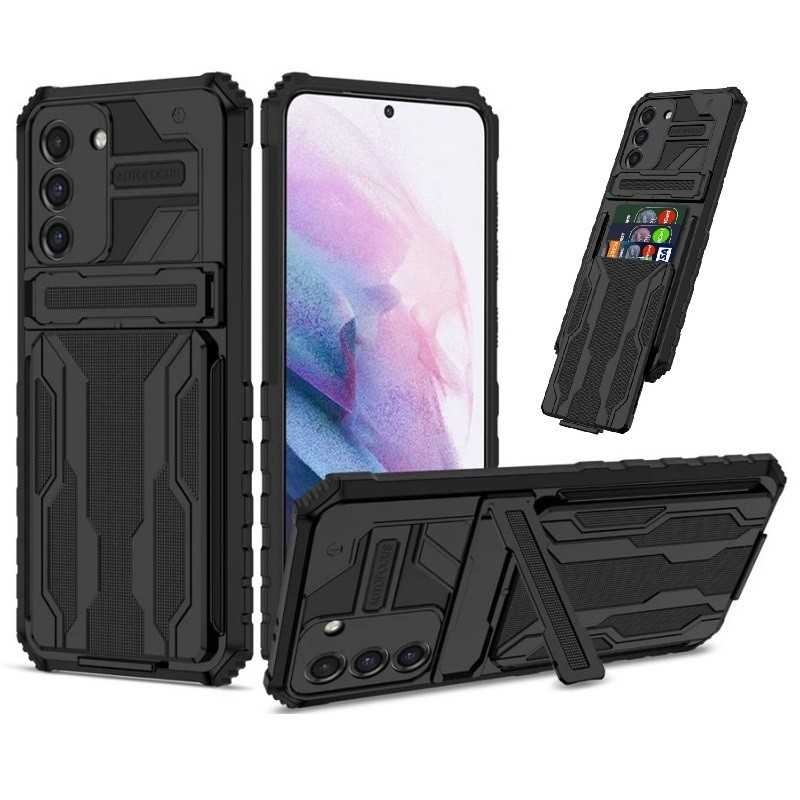 S23 Plus Stöttåligt Skal Kickstand & Kortfack ThinArmor V3