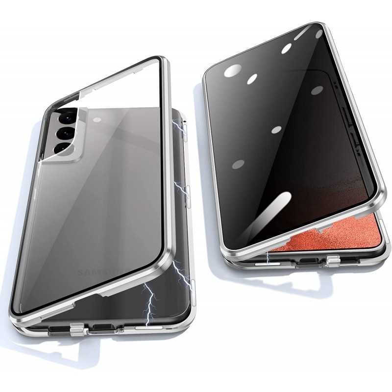 S23 Privacy Heltäckande Premium Skal Glassback V4