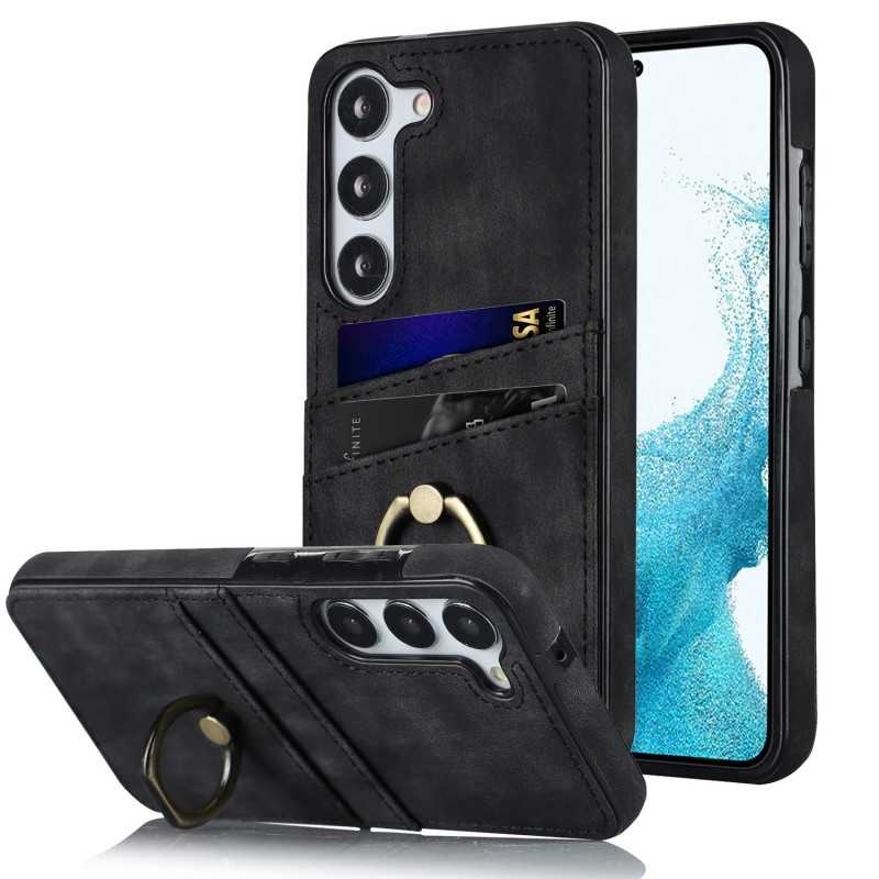 Samsung S23 Plus Mobilskal med Korthållare Retro V4