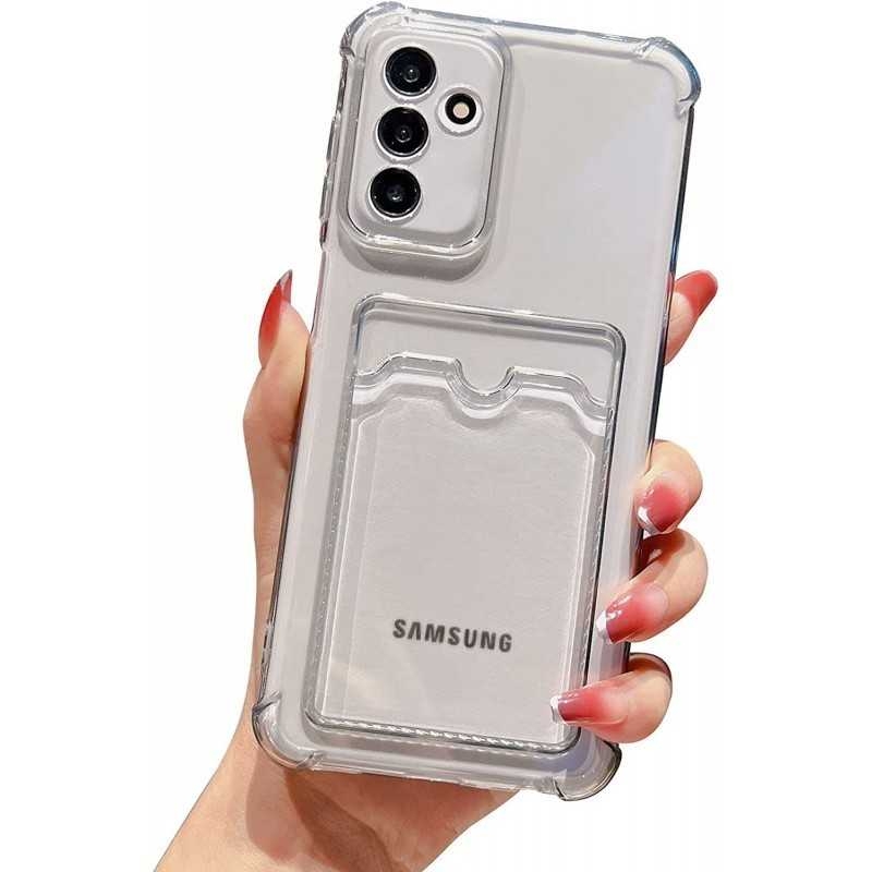 Stöttåligt Skal med Kortfack Förstärkta Hörn Samsung A14 5G/4G
