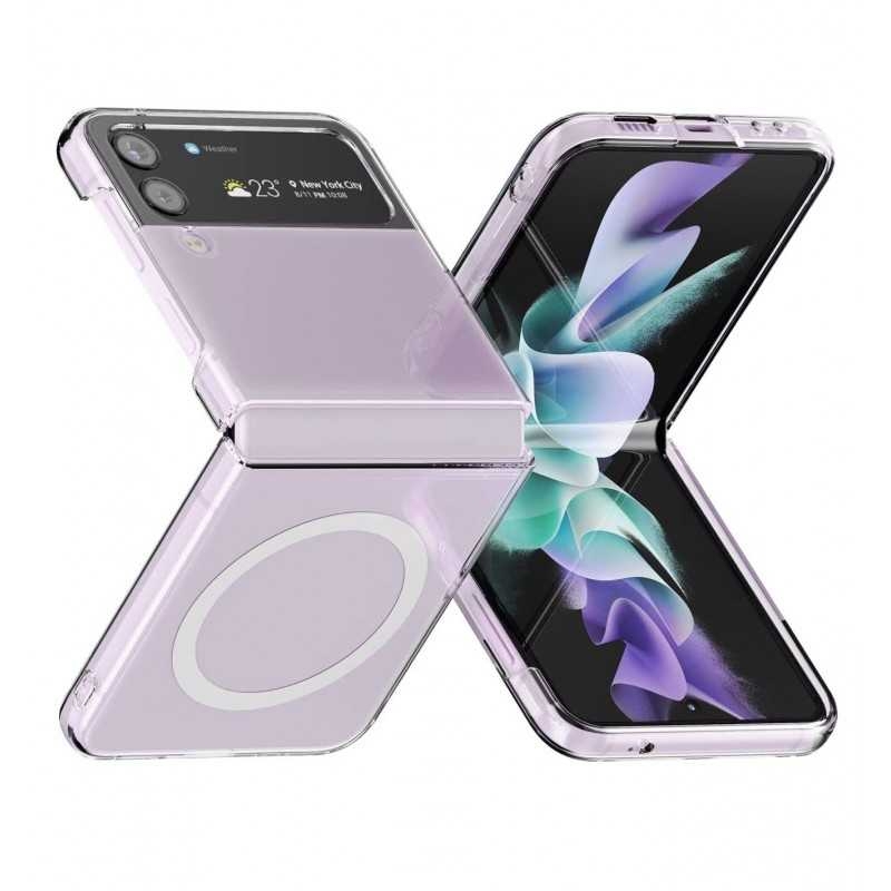 Samsung Z Flip 3 Transparent Stötdämpande Skal MagSafe-Kompatibelt