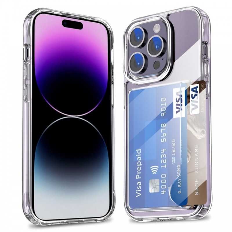 iPhone 14 Pro Stöttåligt Skal med Kortfack V3