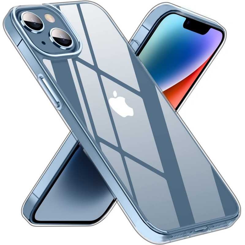 iPhone 15 Plus Stöttåligt Genomskinligt Skal Simple