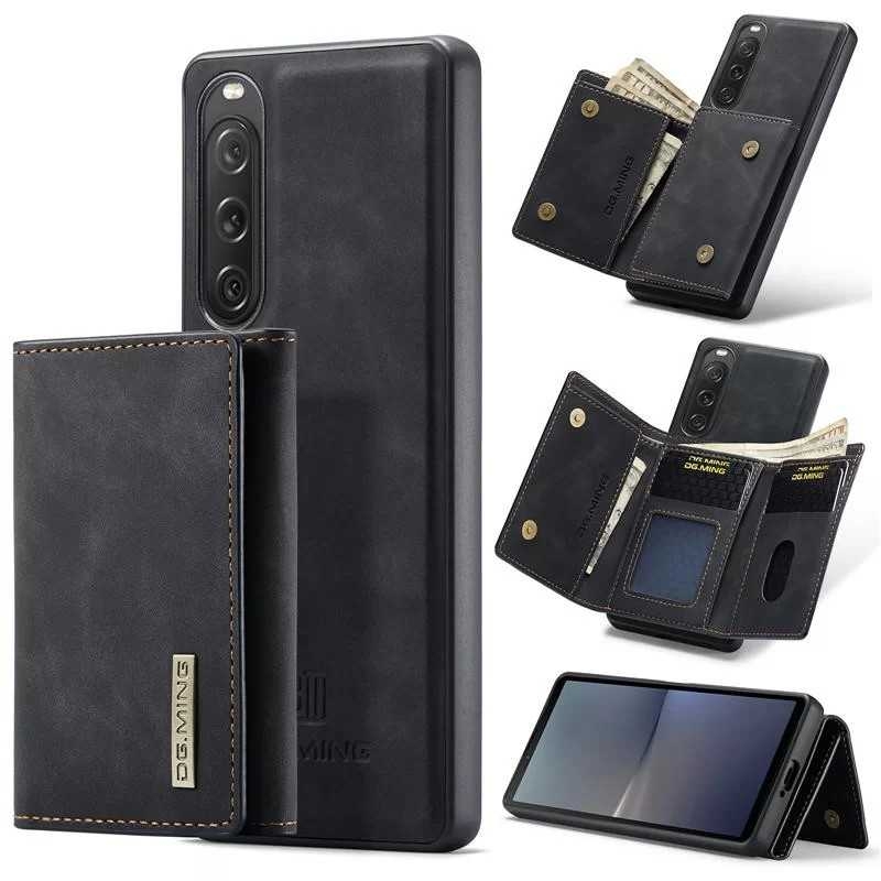 DG.MING Detach 2in1 8-FACK Magnetisk Skal Korthållare Xperia 10 V
