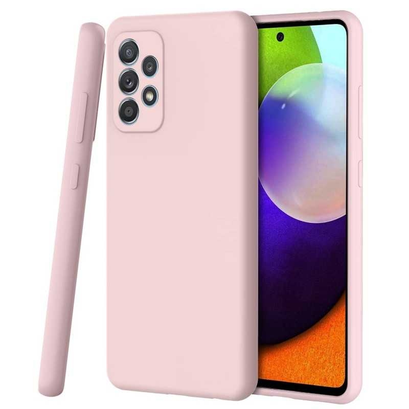 Samsung A33 5G Gummibelagd Mattrosa Skal Kameraskydd Liquid - Rosa
