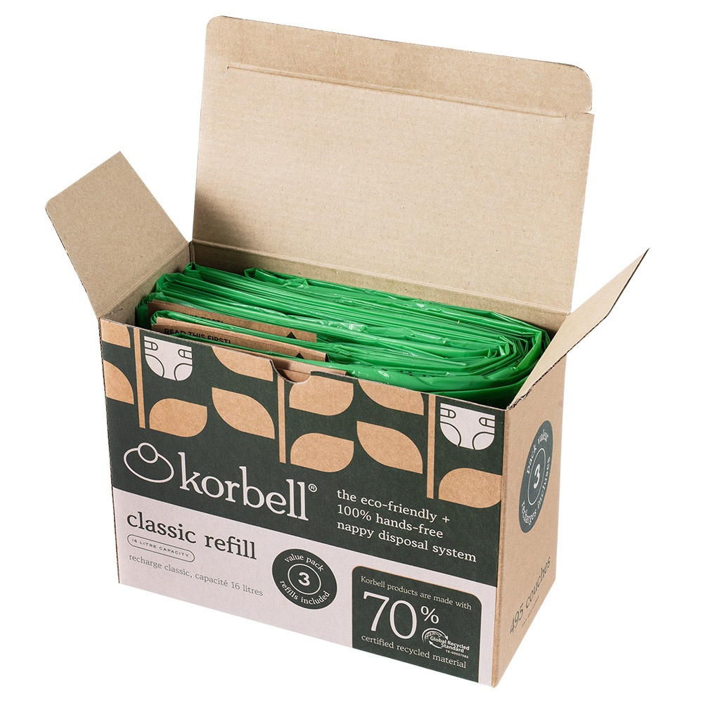 Korbell Classic Refill 3-pack GRS-certifierad