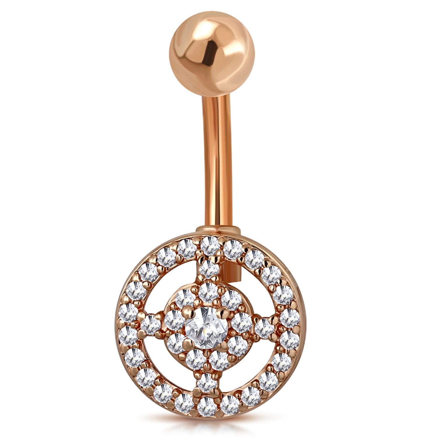 OUFER 316L Roestvrijstalen Navelpiercing Sieraden - 14G Belly Button Ring Met Aqua CZ - 10/12/14/16mm Staafjes